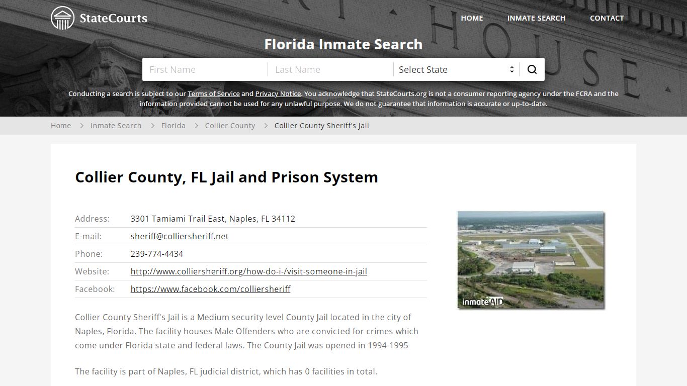 Collier County Sheriff's Jail Inmate Records Search ...