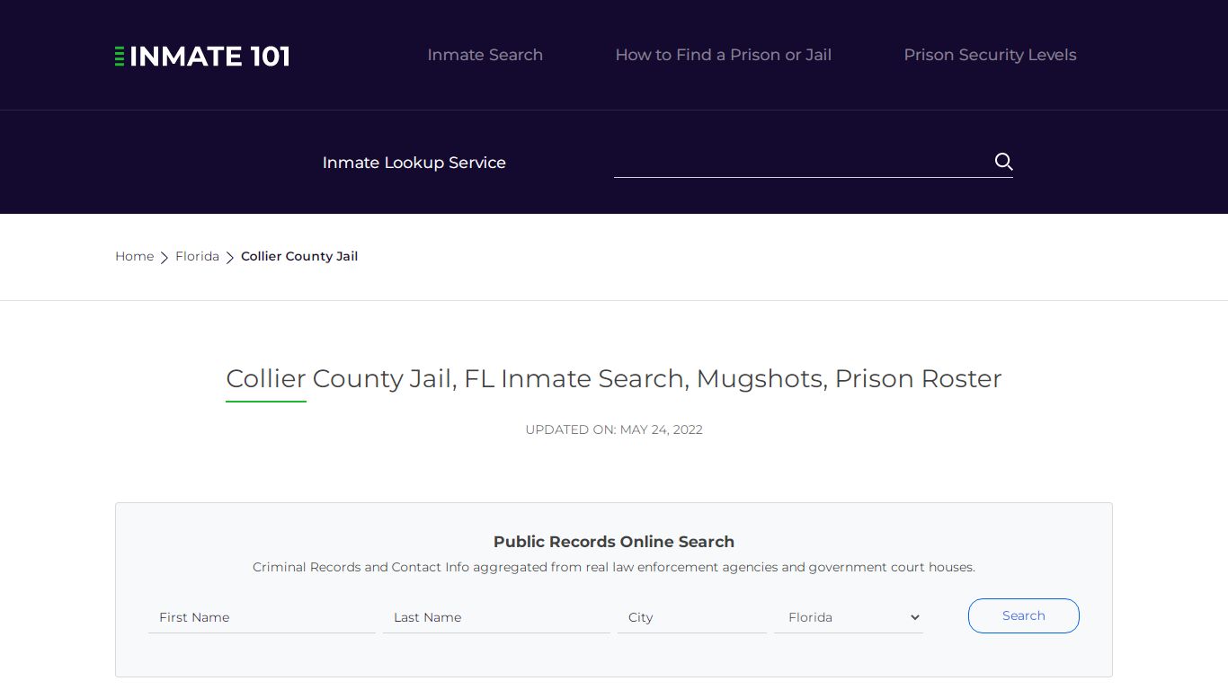 Collier County Jail, FL Inmate Search, Mugshots, Prison ...